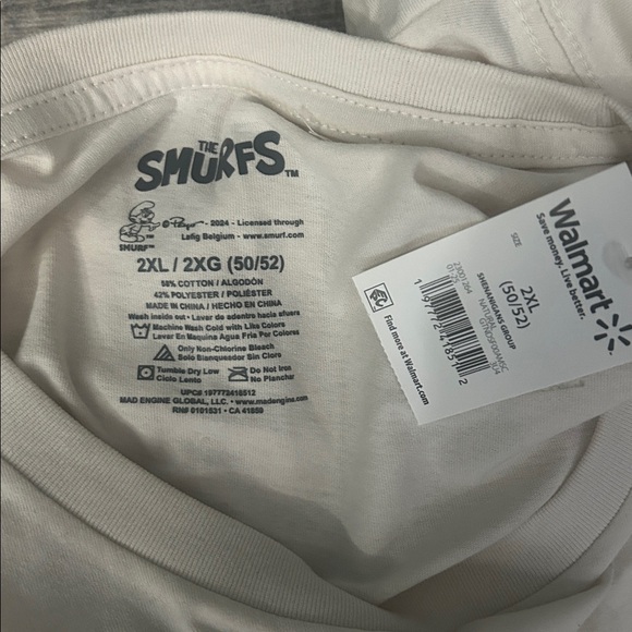 Just Here For The Shenanigans The Smurfs Tee 2XL St. Patrick’s Day - Picture 3 of 3